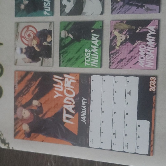2023 Jujutsu Kaisen WALL CALENDAR - Brand New Sealed - Picture 3 of 4